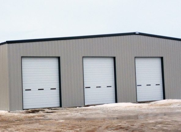Ash Gray and Fern Green Steel Building Color Combination