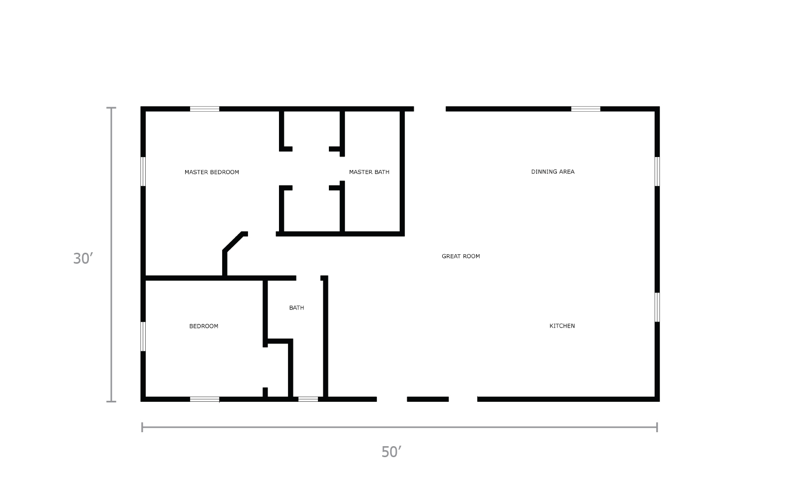 30x50 Metal Building Home: The Stanford | General Steel Shop