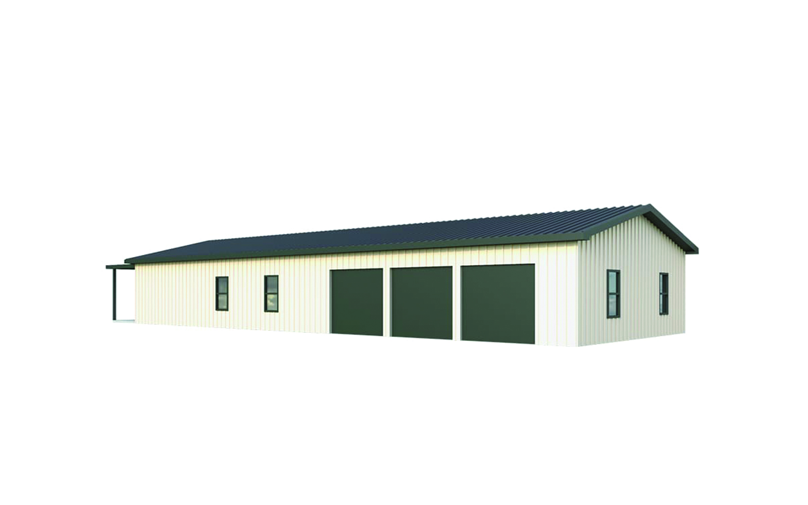 30x80 Metal Shop and Living Quarters: The Buell | General Steel Shop