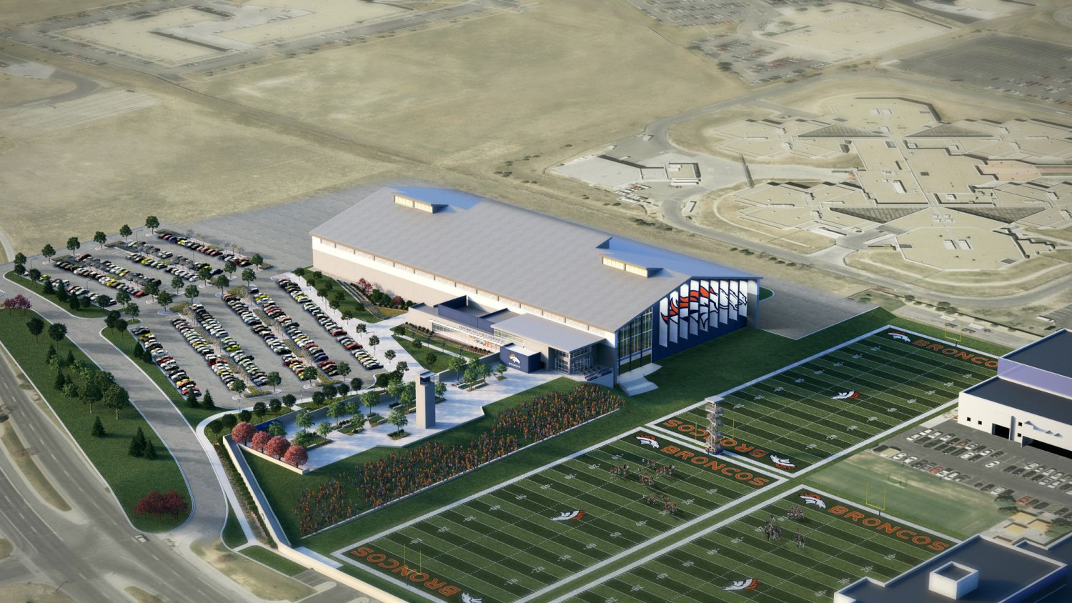 Broncos Training Facility Aerial