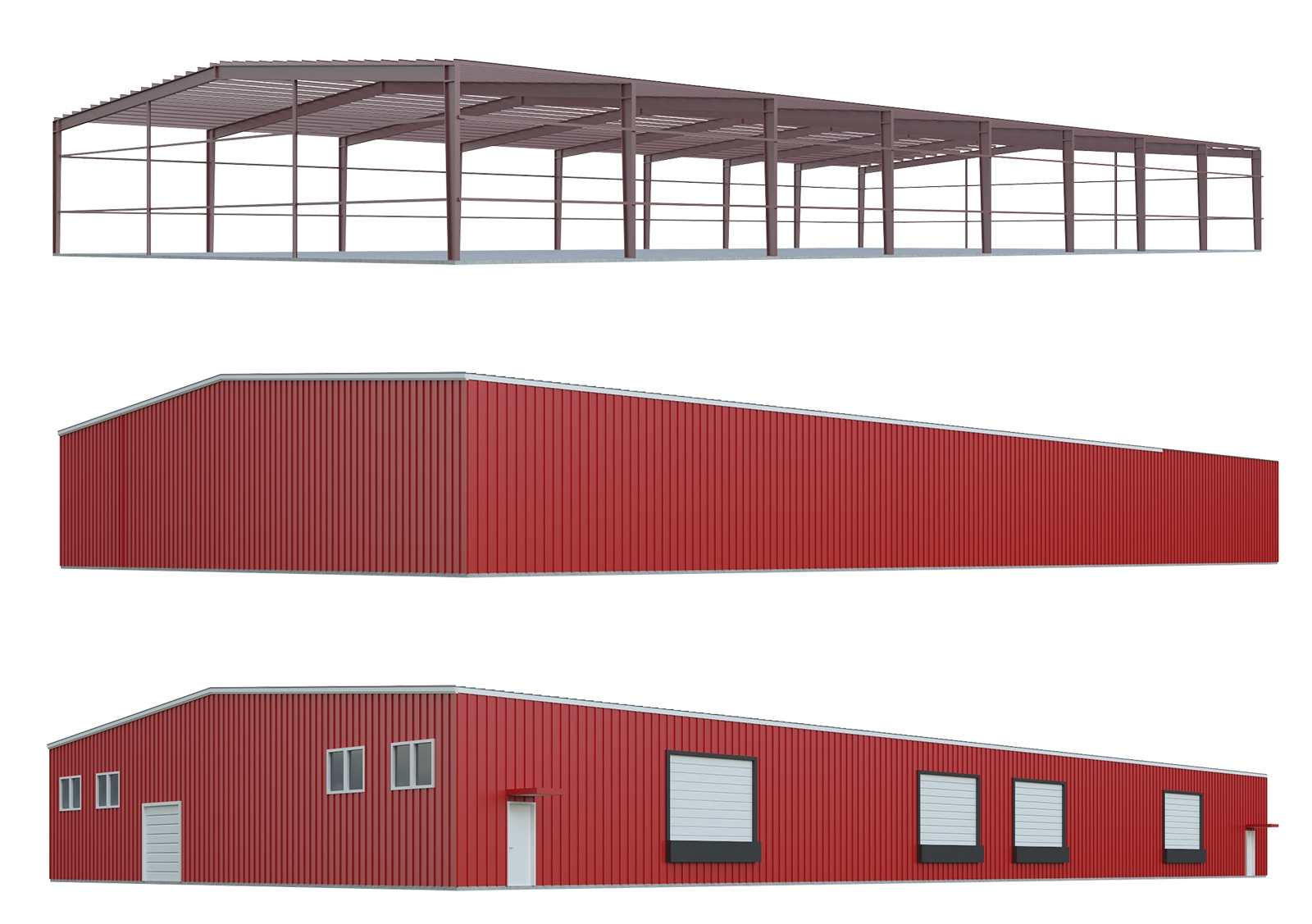 Prefabricated Trucking Facility Building
