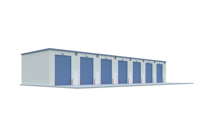 50x100 Enclosed RV Storage Facility