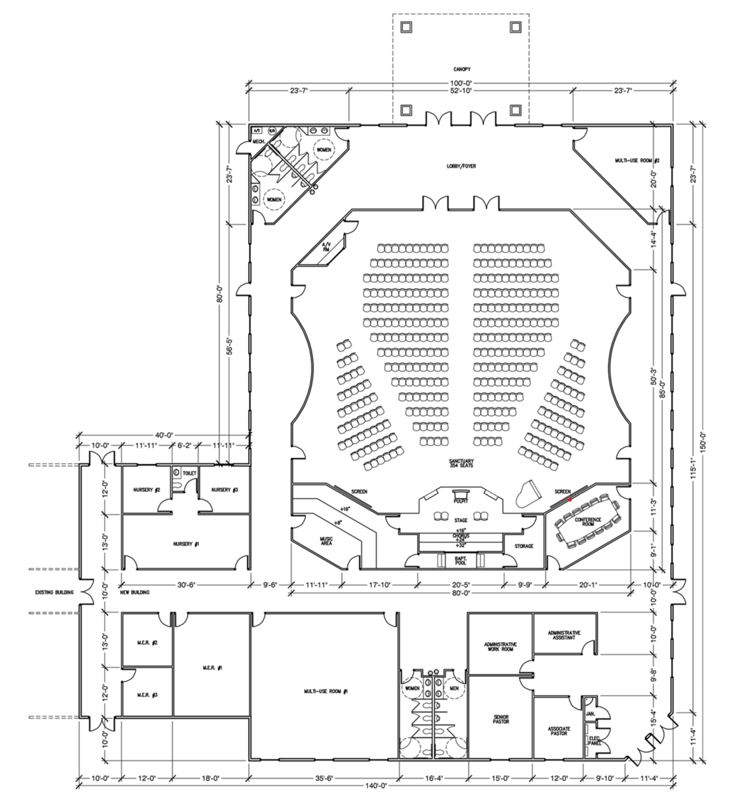 Church Design Plans 3D Renderings & Floor Plans