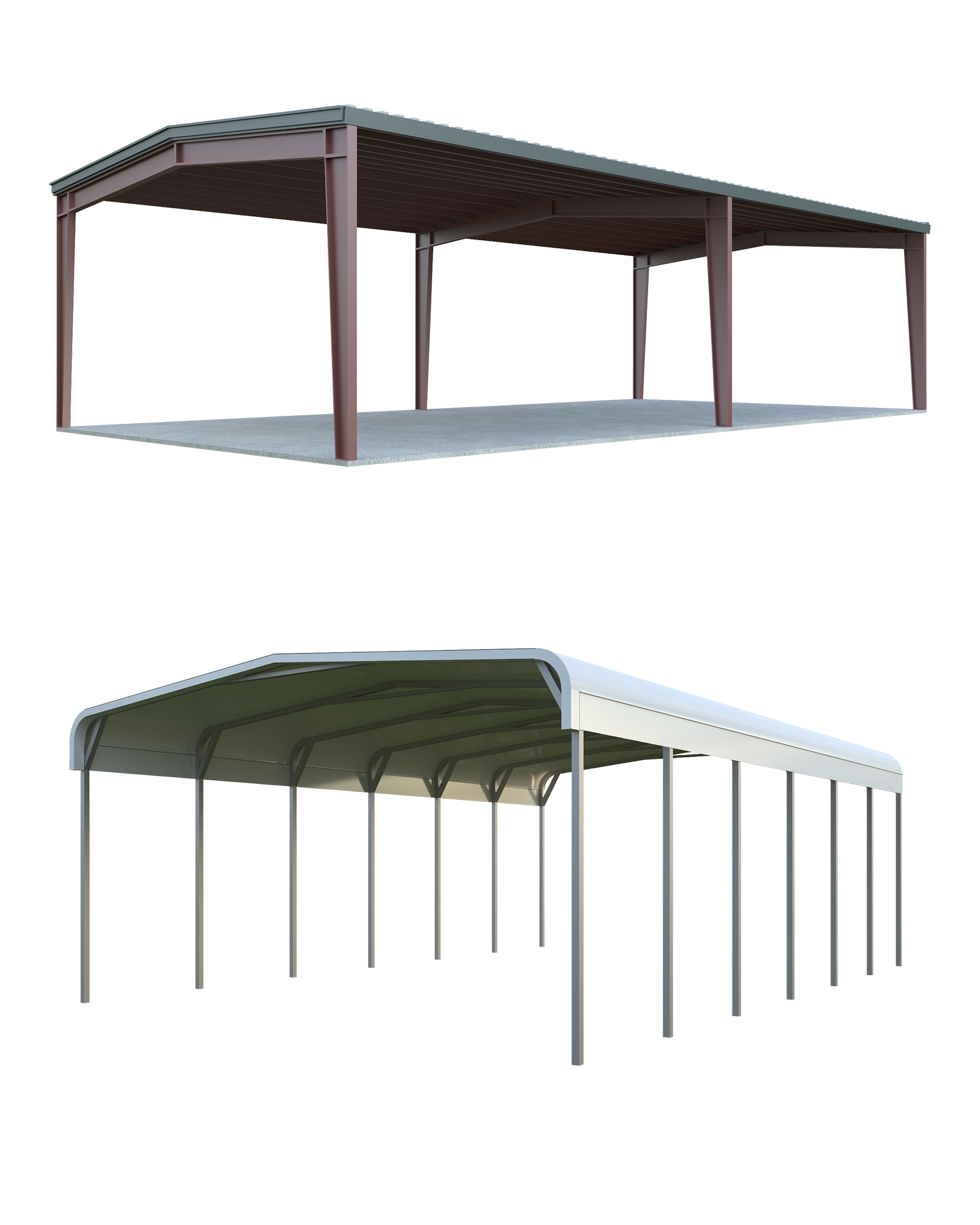I-Beam Canopy Building vs Tube Canopy Structure