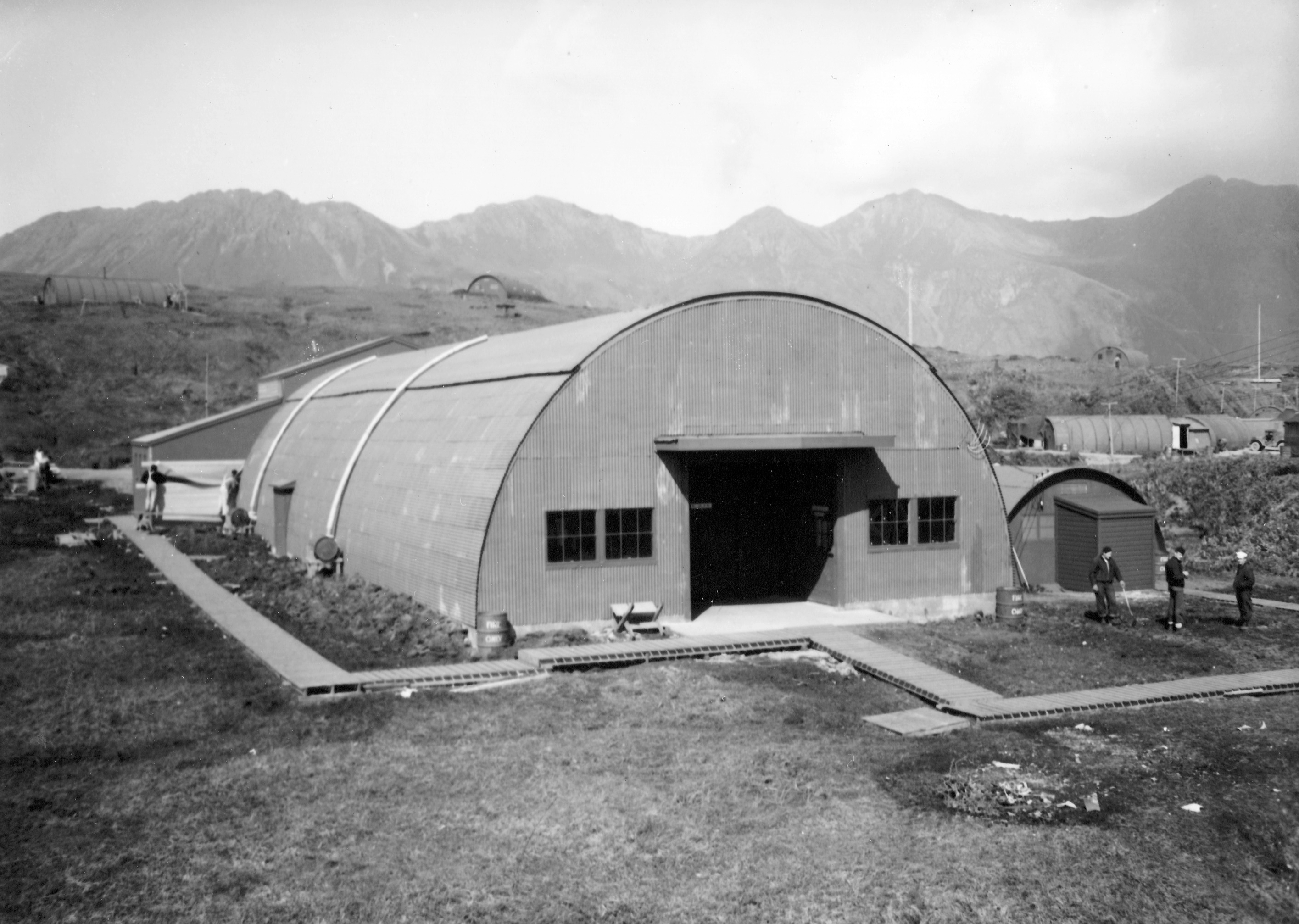 Metal Quonset Hut Used by Military