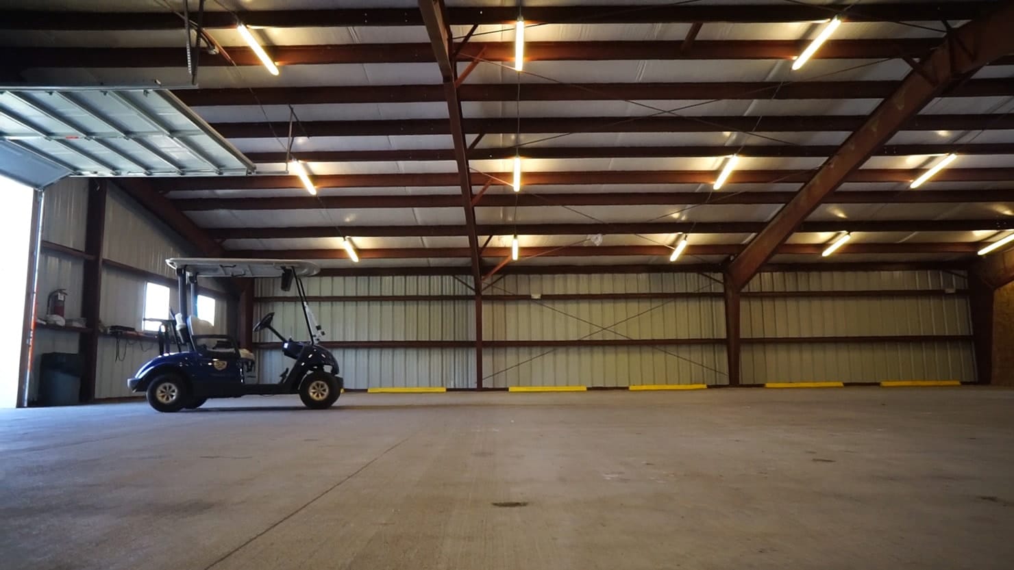 General Steel Golf Cart Storage Interior