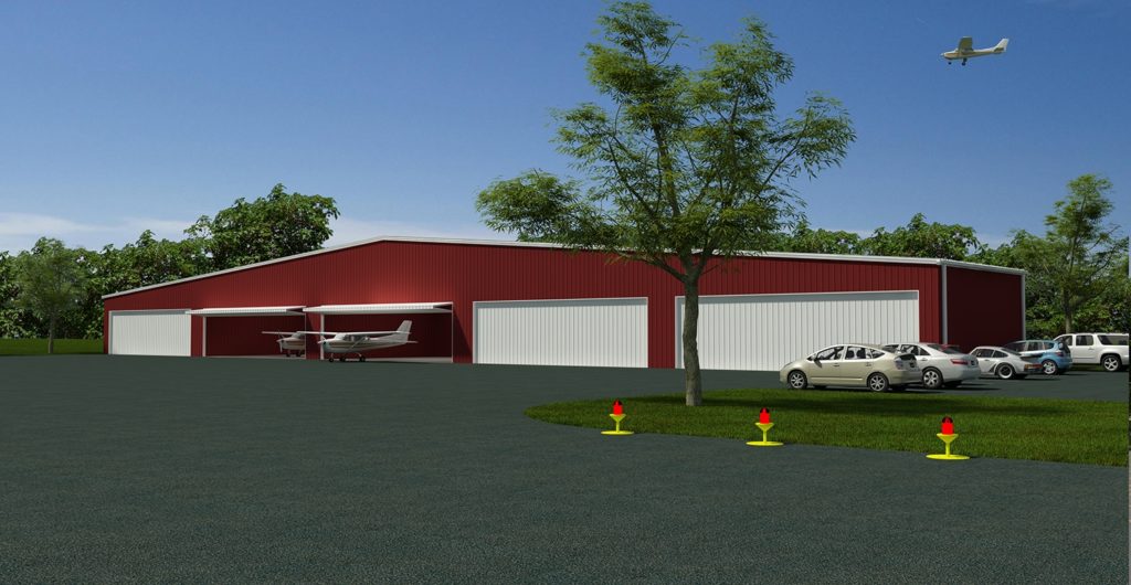 Hangar 3D Rendering