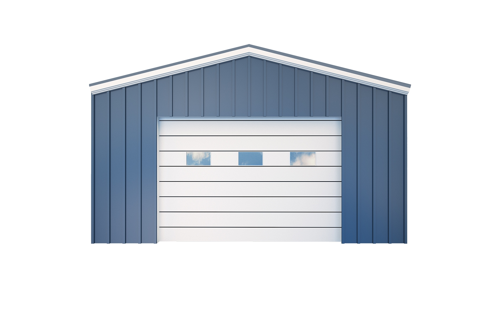 20x24-Metal-C-Channel-Shed This metal shed from General Steel is perfect for your home storage needs.