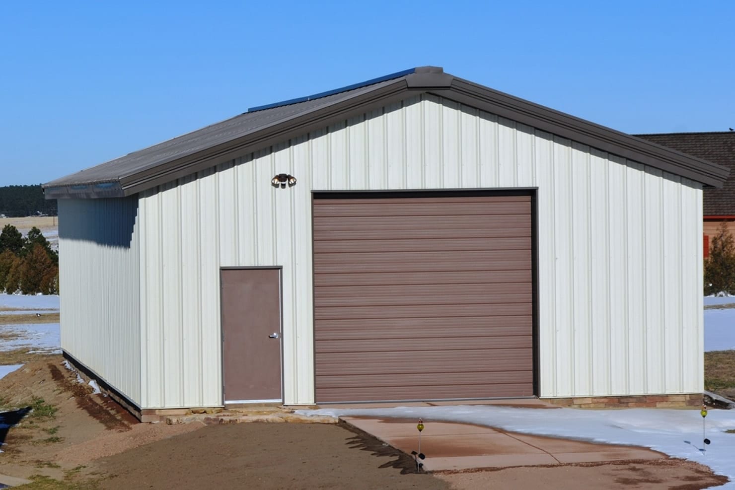 This is an image of a General Steel metal shed.